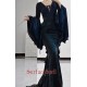 Surface Spell Gothic Nyx Fishtail Long Tail Skirt(Full Payment Without Shipping)